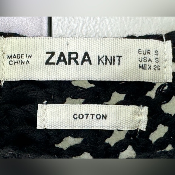 Zara Knit Collection Oversized Striped Top and Bottom Set - Effortless Style - Picture 5 of 5